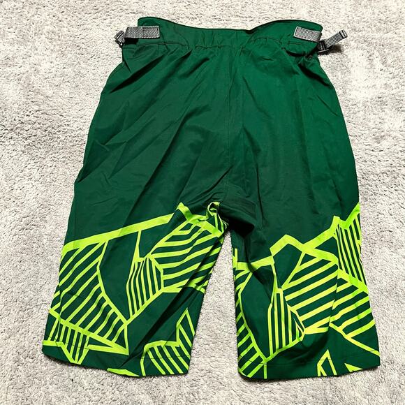 Podiumwear Shorts Adult Medium Tri Cycle Long Bermuda Cycling Mens Green - Picture 2 of 9